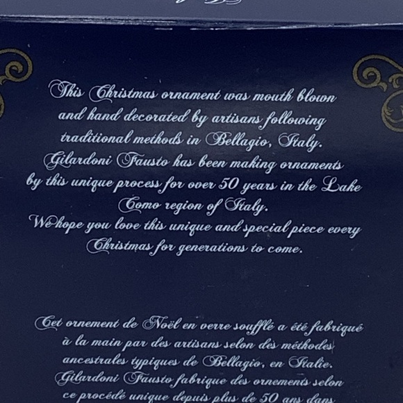 NWOT Mouth Blown Glass Gingerbread Ornament Hand Painted in Italy - Picture 12 of 12